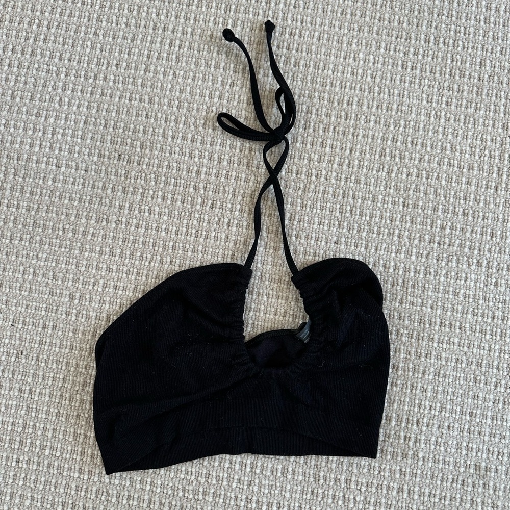 Out from under crop top